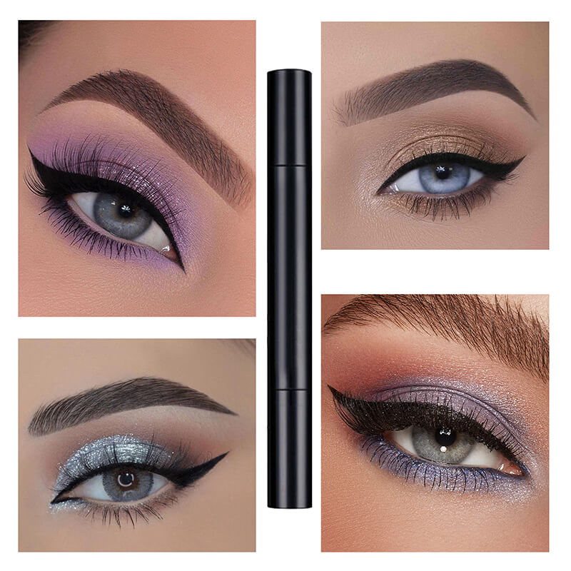 22 color liquid eyeliner eye stamp long lasting waterproof black tube