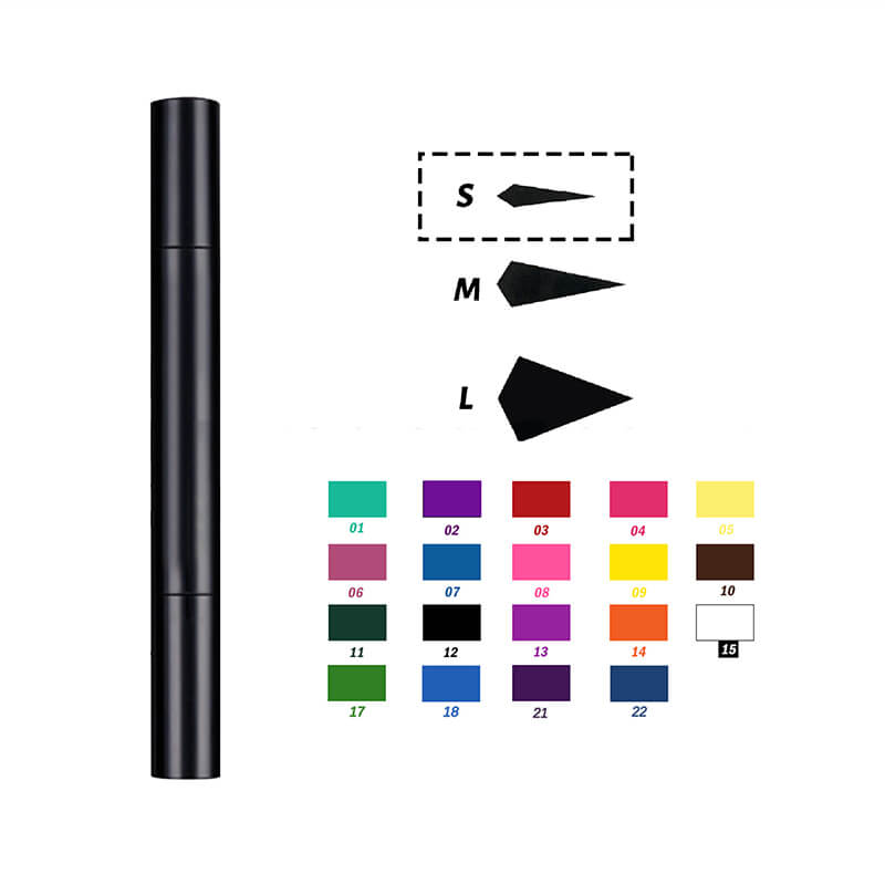 22 color liquid eyeliner eye stamp long lasting waterproof black tube