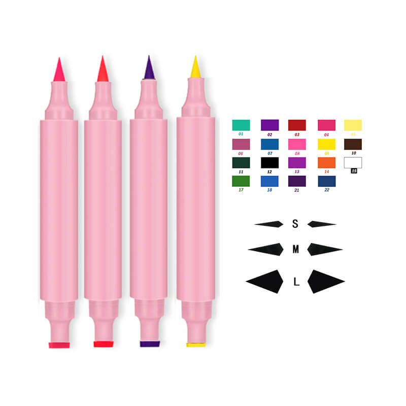 22 color liquid eyeliner eye stamp waterproof long lasting pink tube