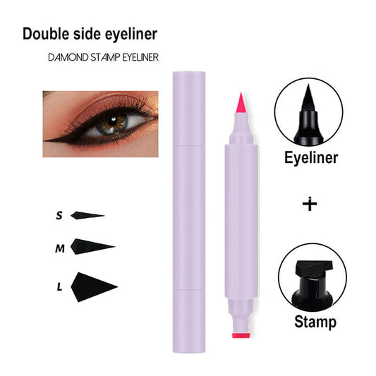 22 color liquid eyeliner eye stamp long lasting waterproof purple tube