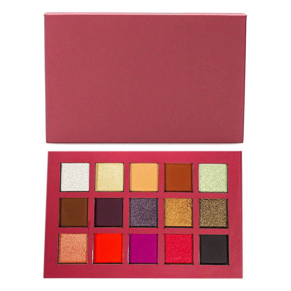 15 color eyeshadow palette waterproof high pigmented vegan
