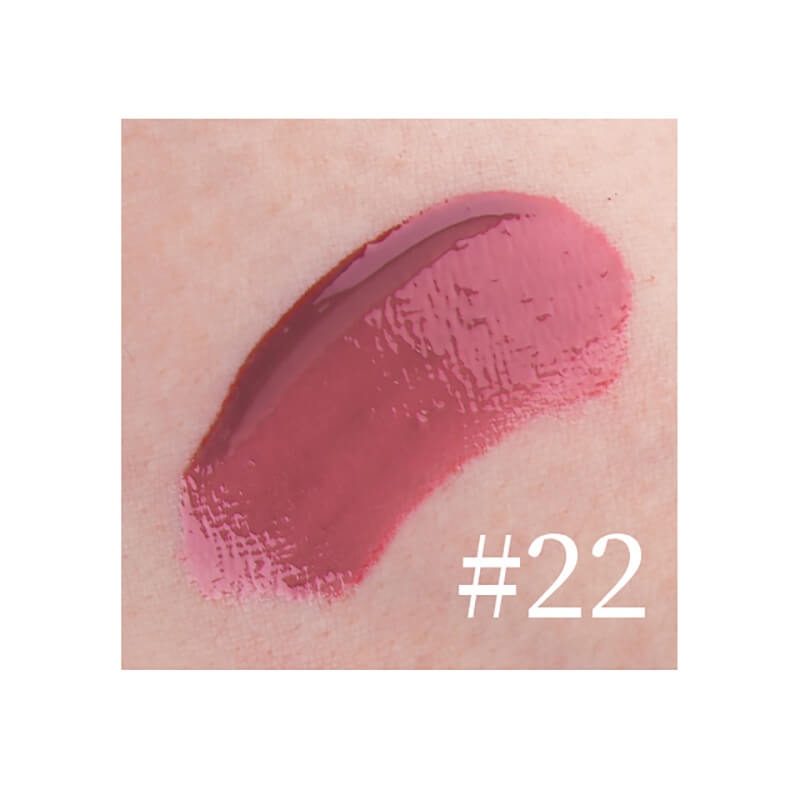 22 color lip gloss lip glaze non-stick high pigmented square tube