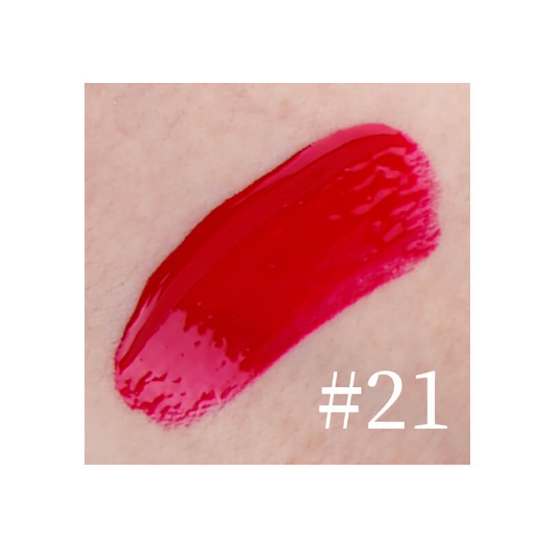 22 color lip gloss lip glaze non-stick high pigmented square tube