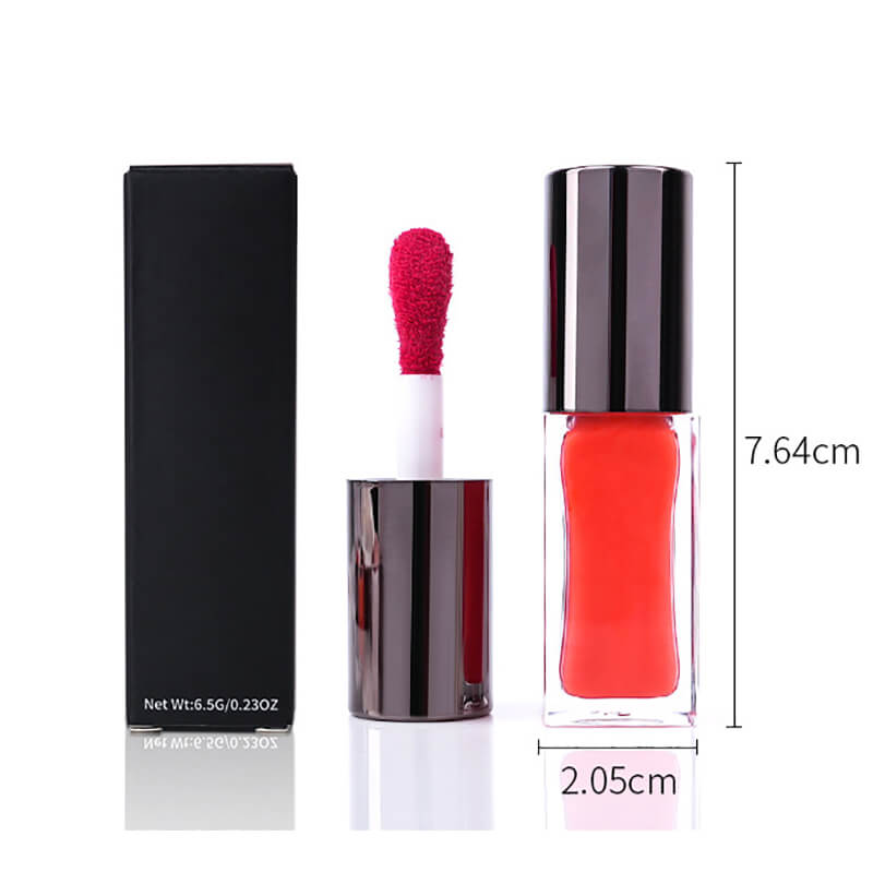 22 color lip gloss lip glaze non-stick high pigmented square tube