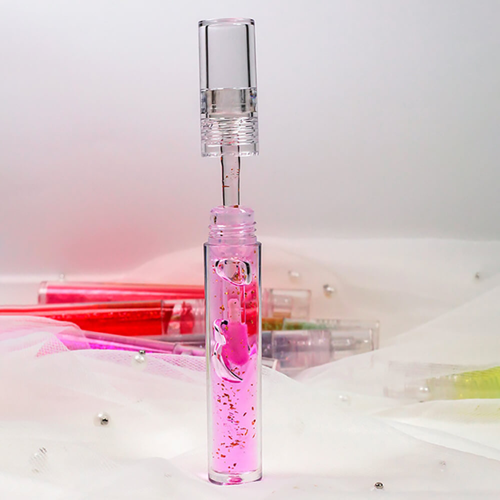 6 color lip oil 24k gold foil repair temperature color change