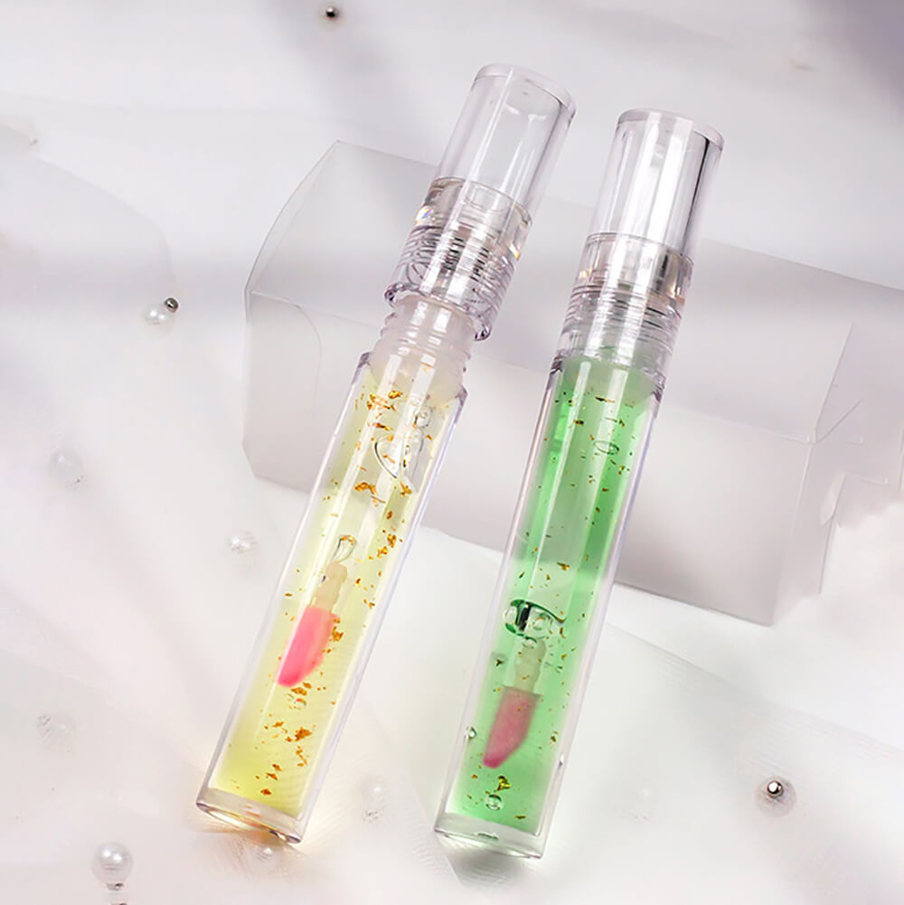 6 color lip oil 24k gold foil repair temperature color change