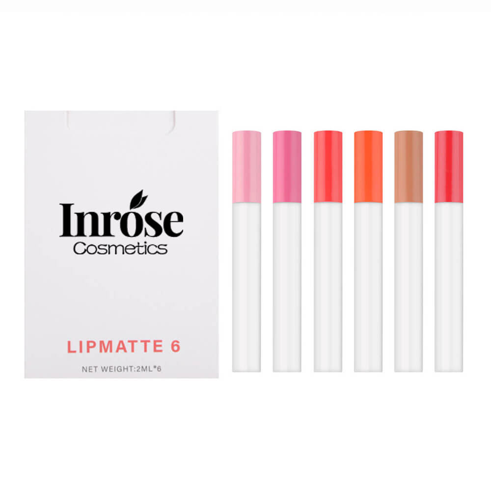 6 pcs lip kit liquid lipstick set matte long lasting cigarette design