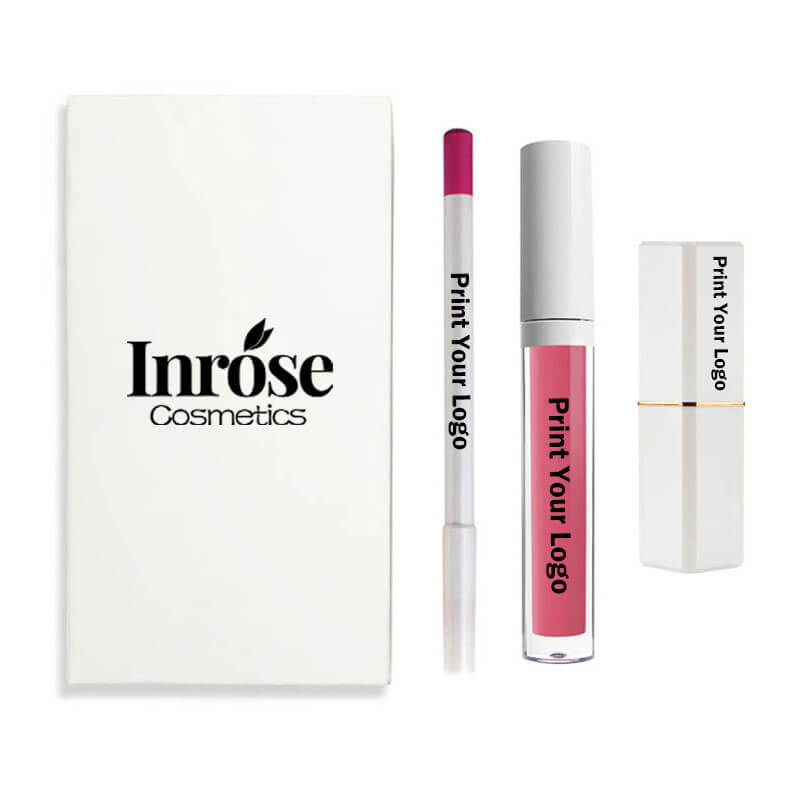 12 color 3 in 1 lip set matte liquid lipstick cream lipstick lip liner gift kit