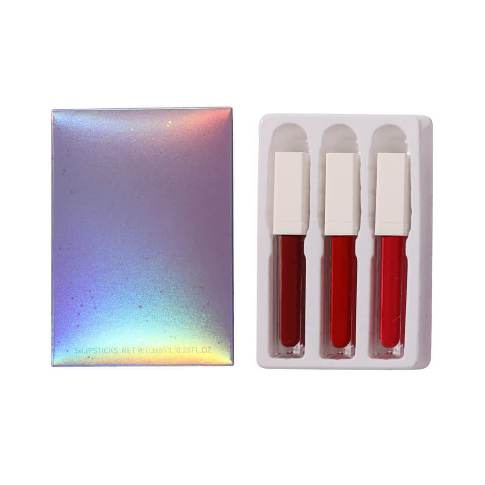 3 in 1 matte liquid lipstick set non-stick waterproof long lasting