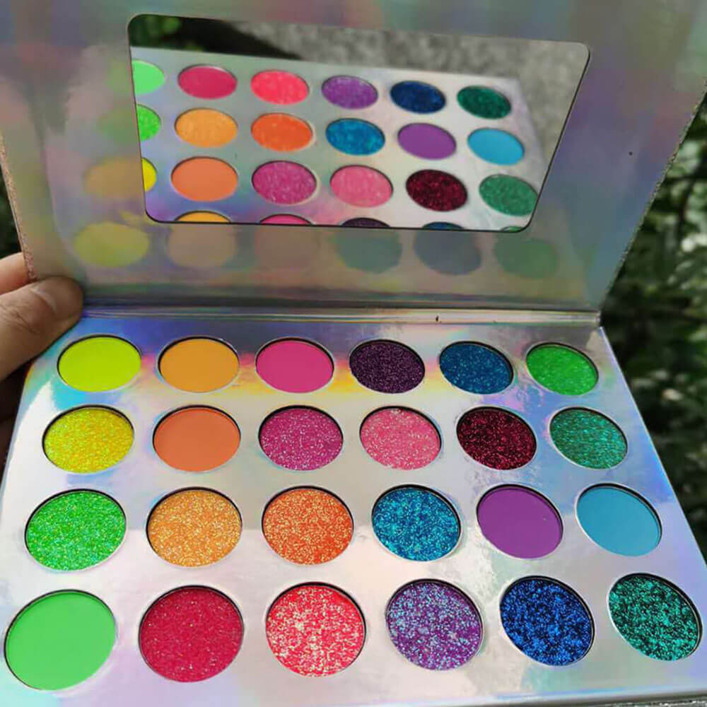 24 color eyeshadow palette light luminous waterproof no logo