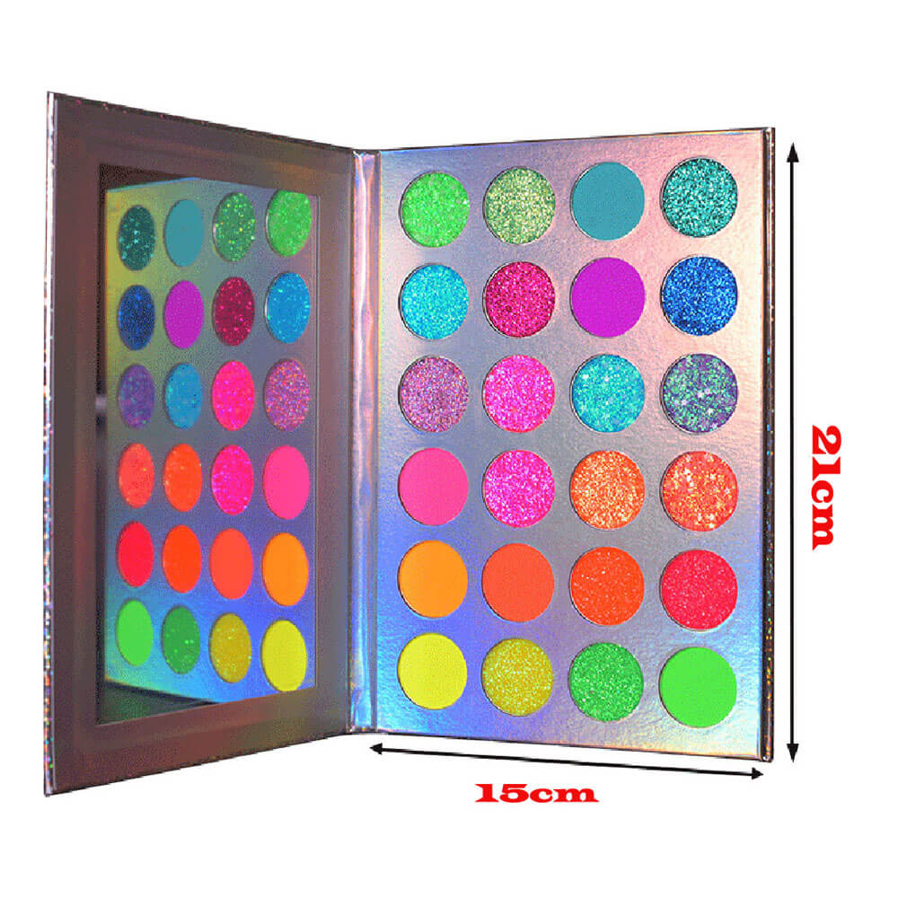 24 color eyeshadow palette light luminous waterproof no logo