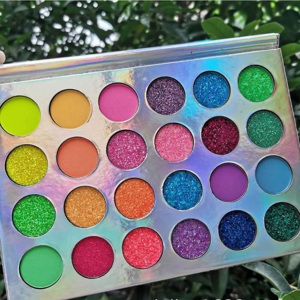 24 color eyeshadow palette light luminous waterproof no logo