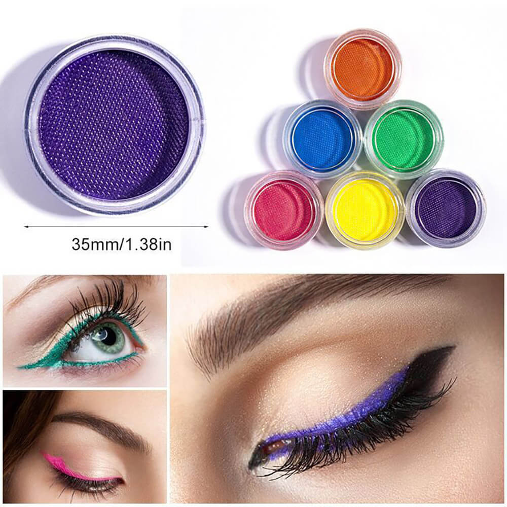 21-Color Water-Based Fluorescent Eyeliner Gel Waterproof Eyebrow Paste Long Lasting