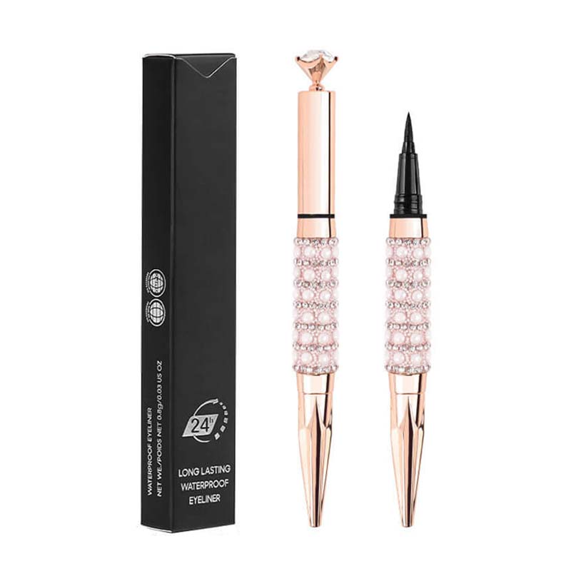 Black liquid eyeliner diamond eye line quick-dry waterproof