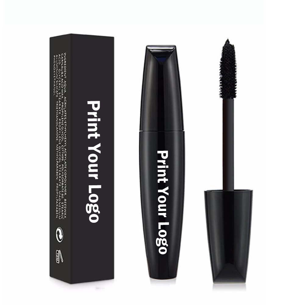 4D black mascara fiber stretch thick volume non-smudge curly