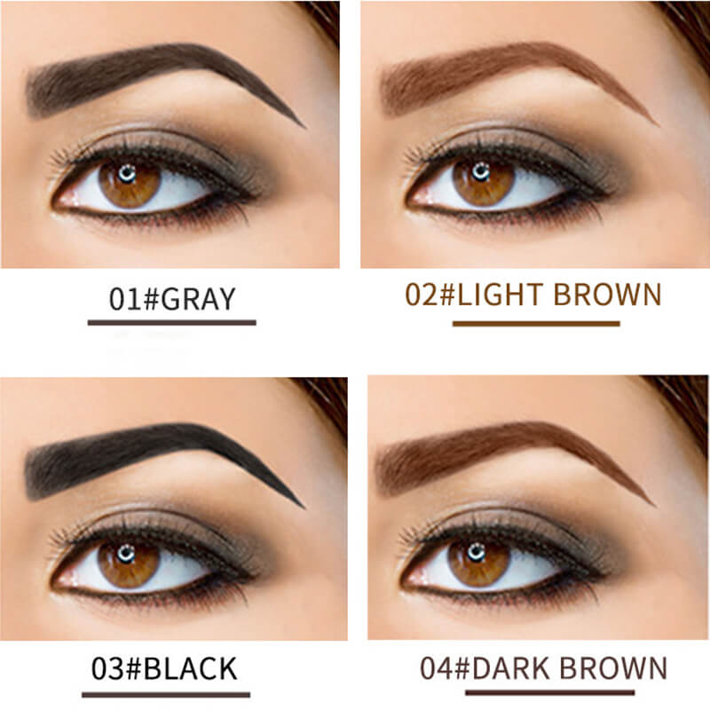 4 color eyebrow tint brow gel tattoo peel-off long lasting waterproof
