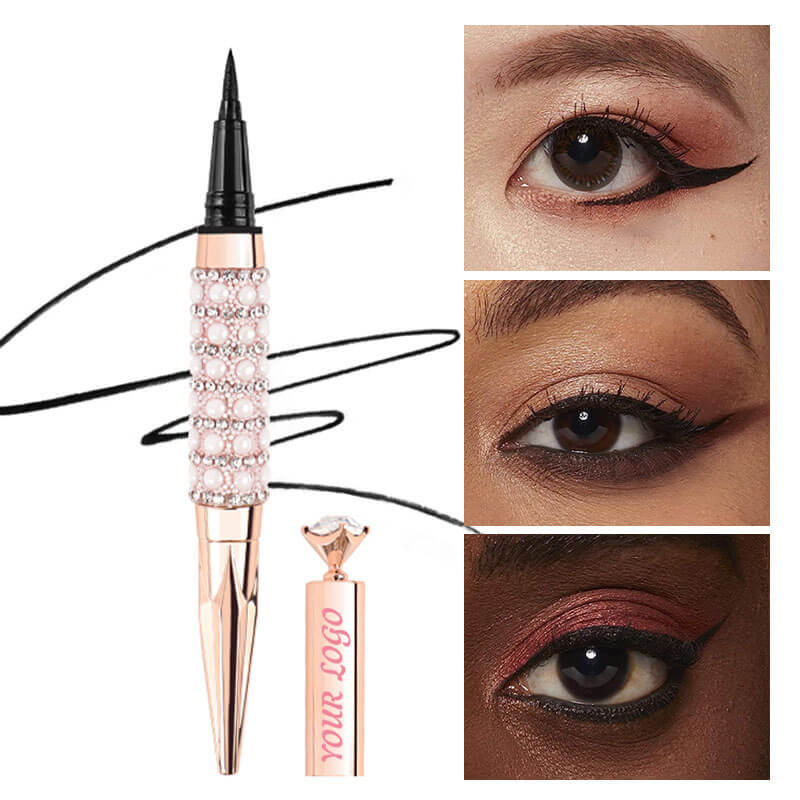 Black liquid eyeliner diamond eye line quick-dry waterproof