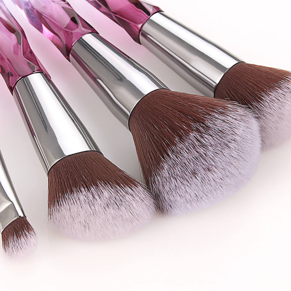 10 pcs brush set crystal eyeshadow powder cream brushes