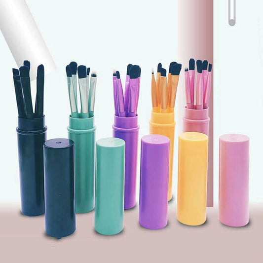 5 color small makeup brush set soft portable