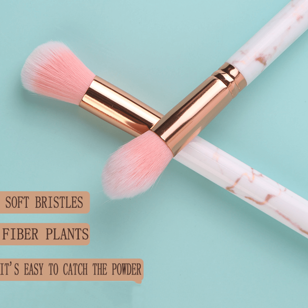 10 pcs makeup brush set marble brush soft portable