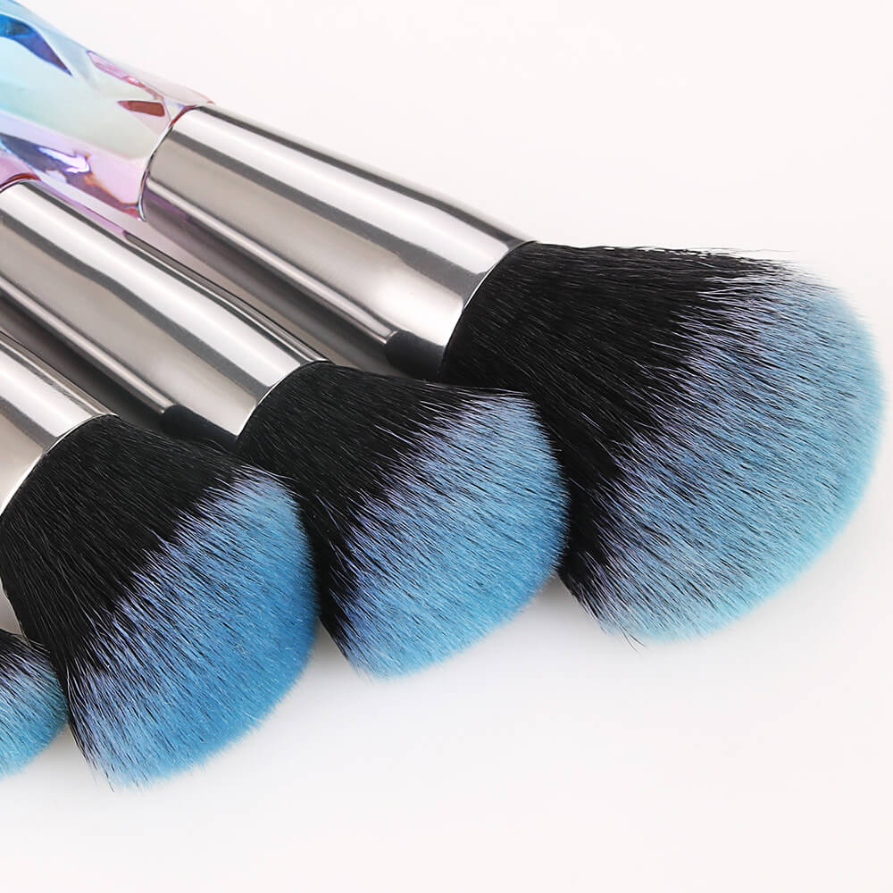 10 pcs brush set crystal eyeshadow powder cream brushes