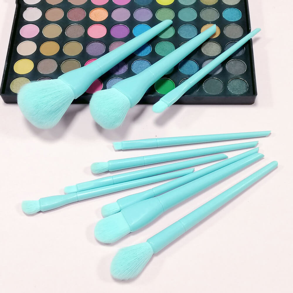 10 pcs makeup brush set candy face eye powder cream brushes