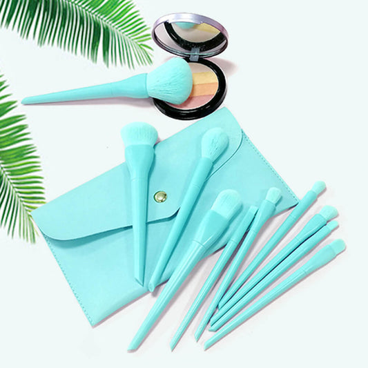 10 pcs makeup brush set candy face eye powder cream brushes