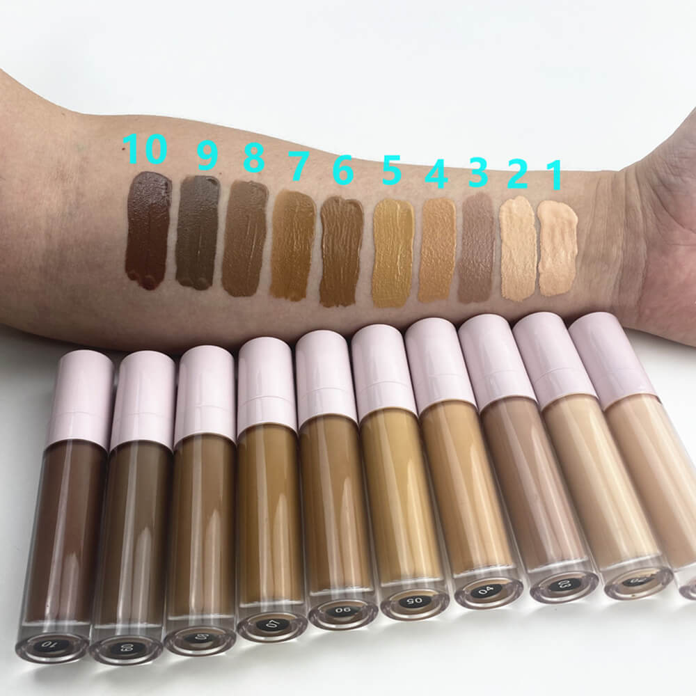 10 color liquid concealer full coverage natural skin friendly