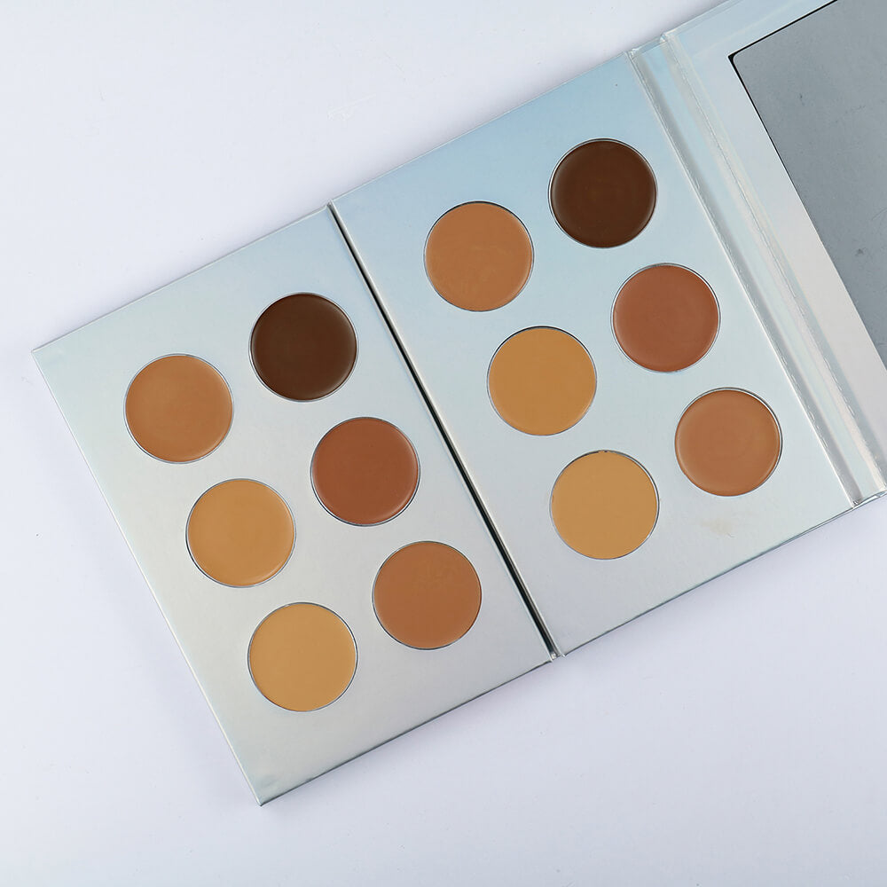 6 color concealer palette flawless full coverage dark color