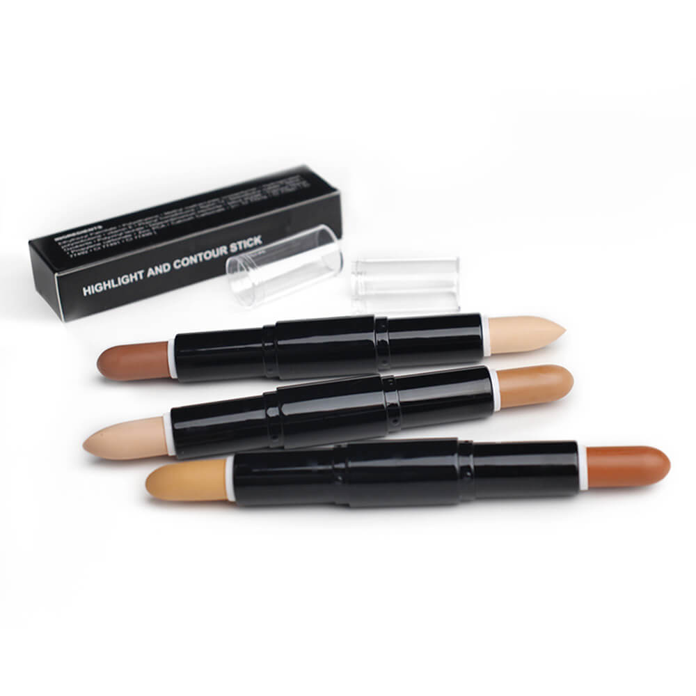 3 color contour stick double-head cream face shape long lating