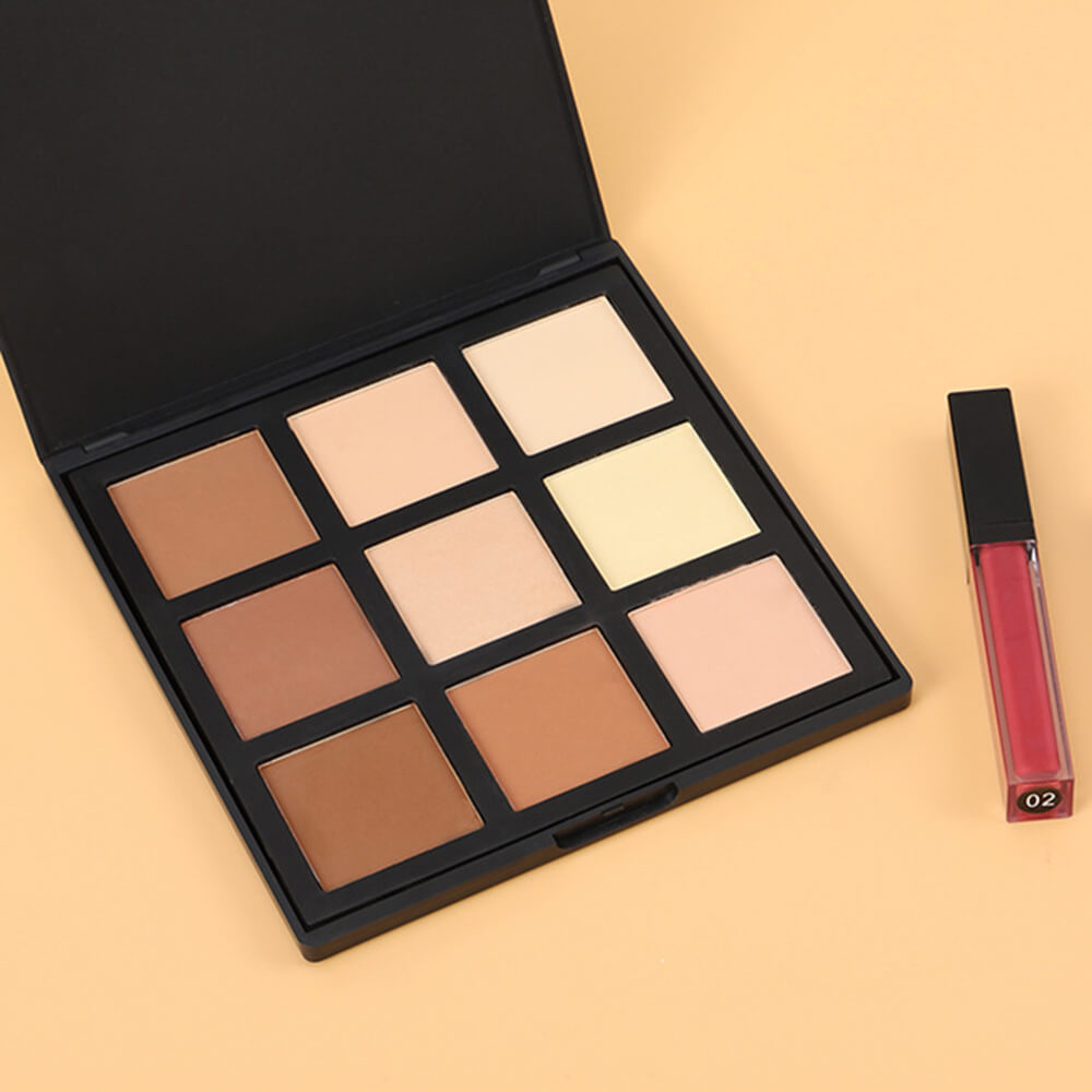 9 color contour palette pressed powder bronzer natural