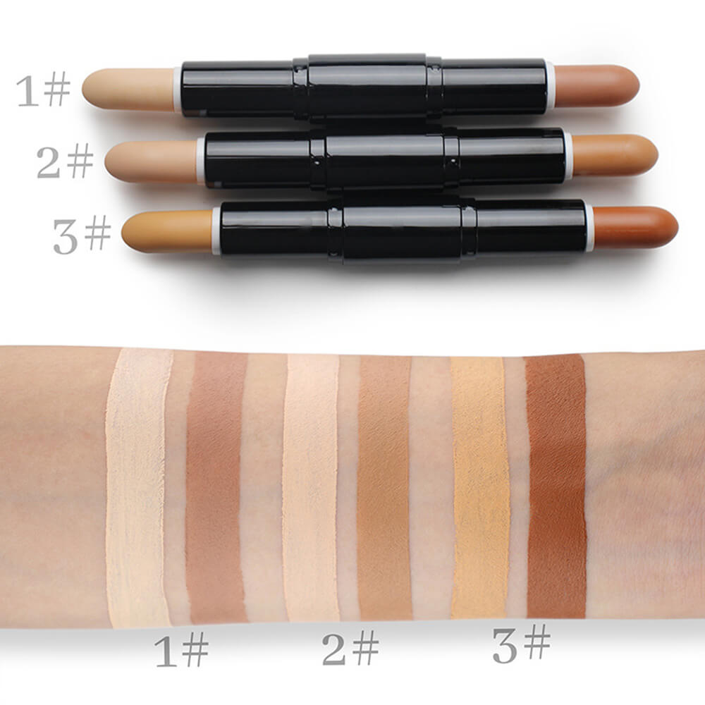 3 color contour stick double-head cream face shape long lating