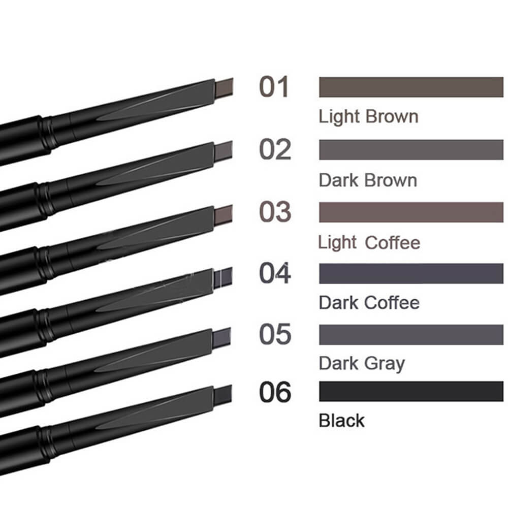 6 color eyebrow pencil waterproof high pigmented natural gold