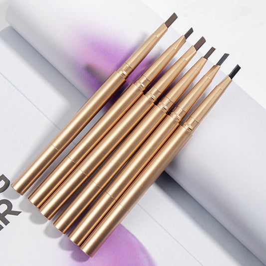 6 color eyebrow pencil waterproof high pigmented natural gold private label