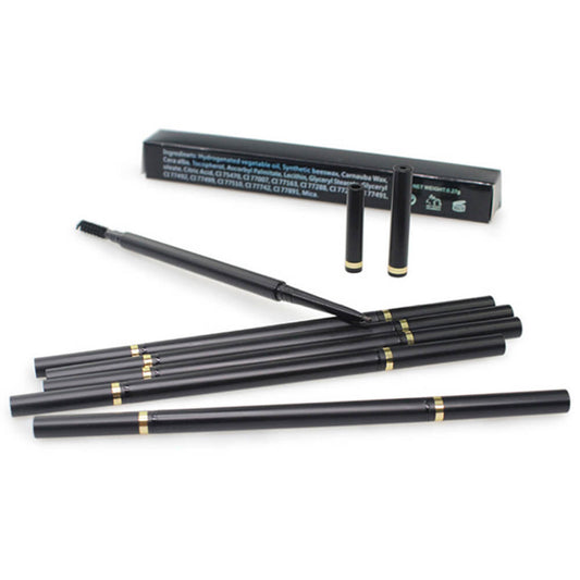 6 color eyebrow pencil ultra-fine slim waterproof high pigmented private label