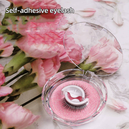 Mink eyelashes reusable self-adhesive slender natural