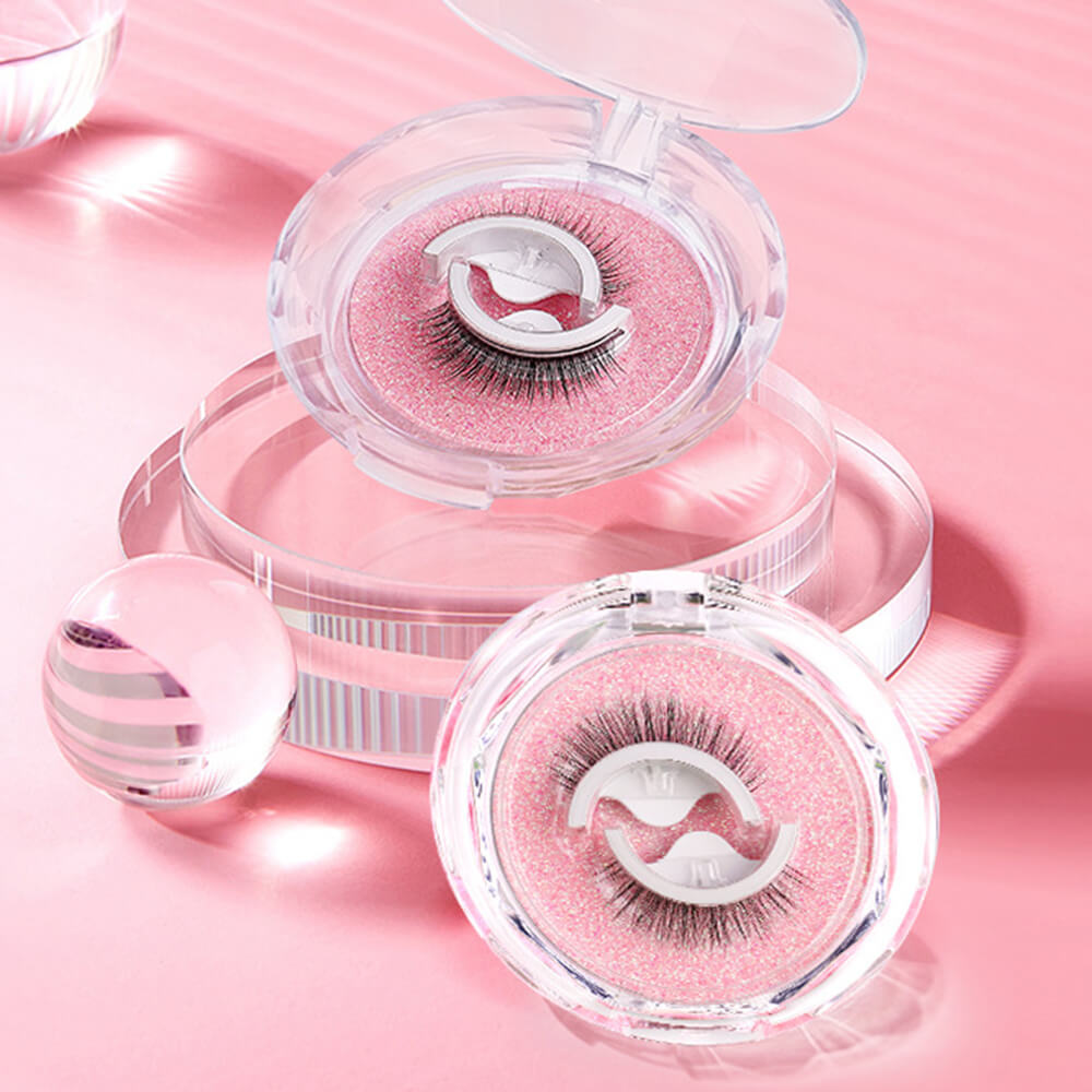 Mink eyelashes reusable self-adhesive slender natural