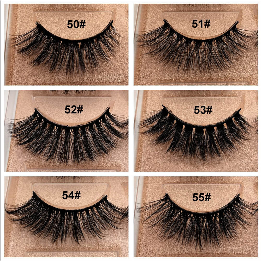 3D mink false eyelash reusable natural lash thick easy to wear