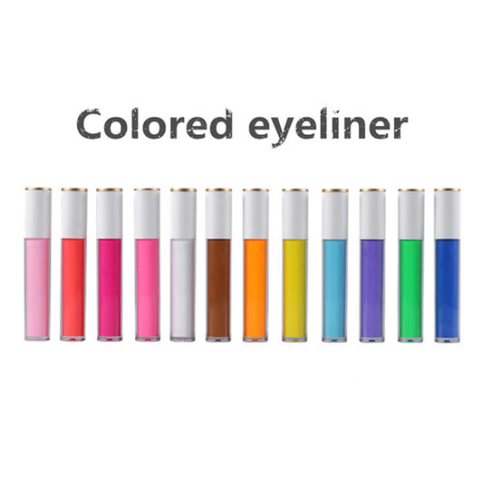 12 color neon liquid eyeliner waterproof quick-dry high pigmented