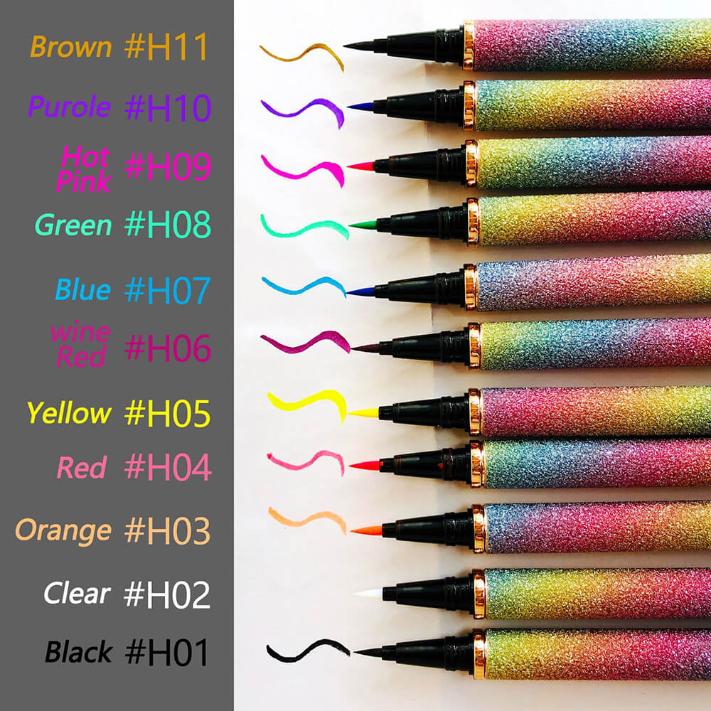 42 style liquid eyeliner self-adhesive eyelash glue pencil waterproof