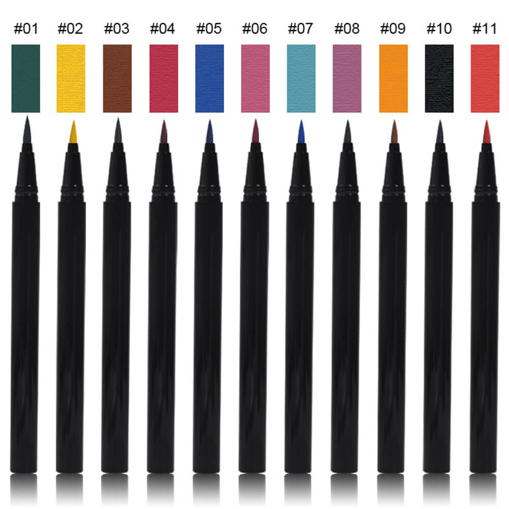 23 color liquid eyeliner eye pen colorful waterproof long lasting