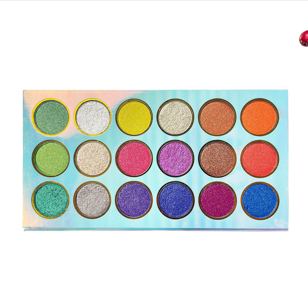 18 color eyeshadow palette high pigmented shimmer eye shadow