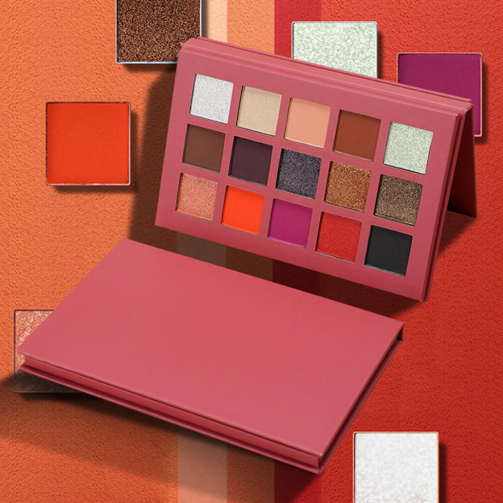 15 color eyeshadow palette waterproof high pigmented vegan