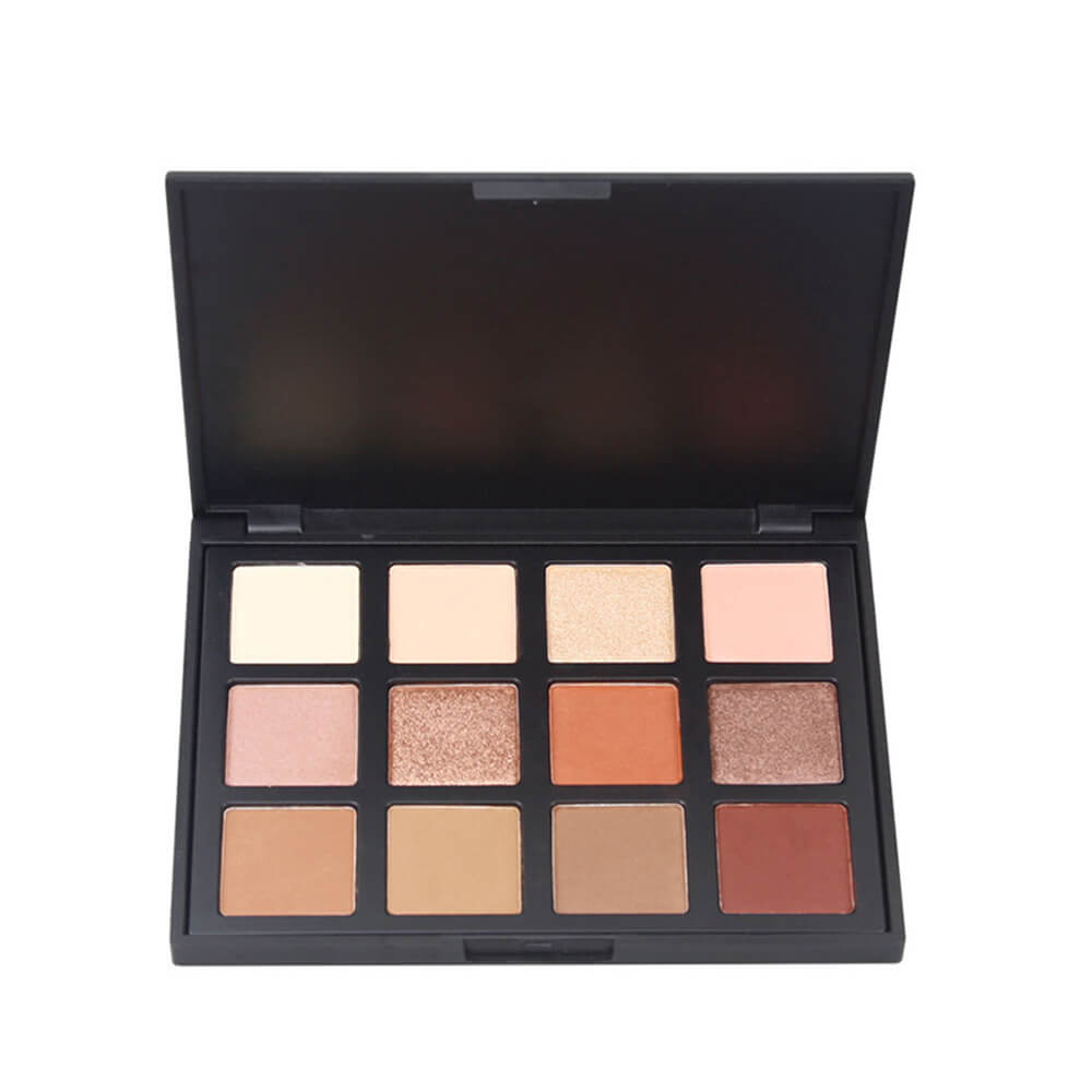 12 color eyeshadow palette dark earth tones waterproof long lasting