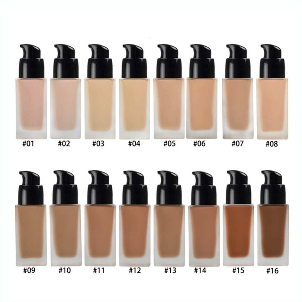 16 color matte foundation full coverage long lasting