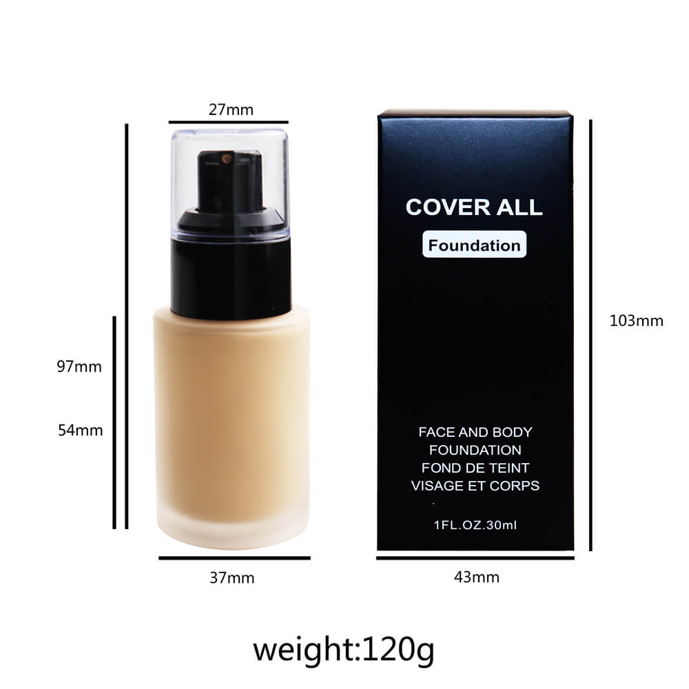 12 color foundation waterproof full coverage dark color