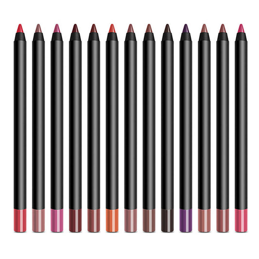13 color lip liner high pigmented with knife sharpening waterproof