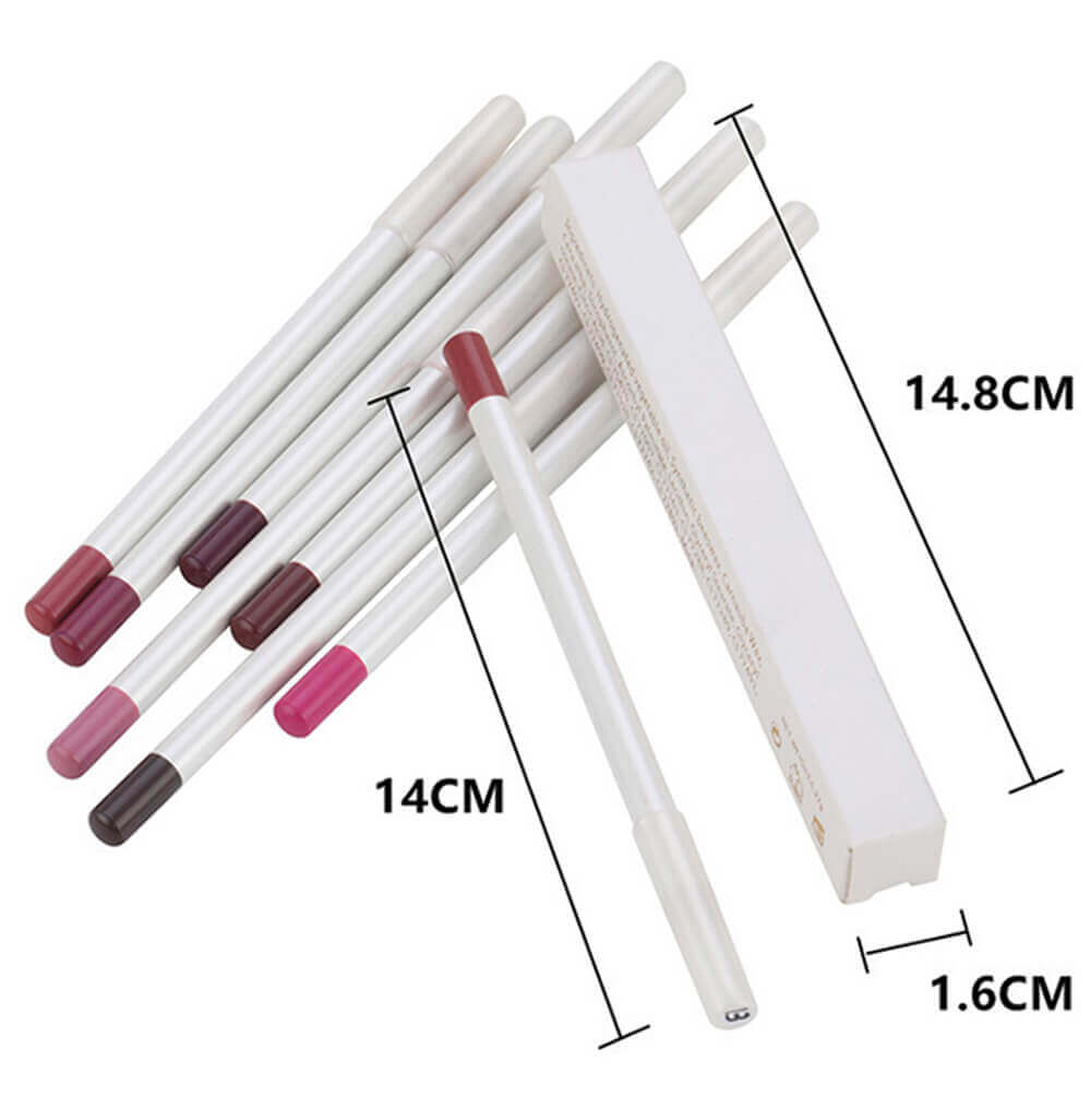25 color matte lip liner lip color pencil white high pigmented
