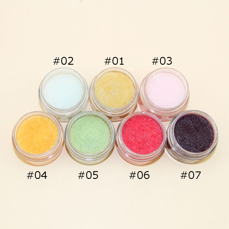 7 fruit scent lip scrub exfoliation lip care moisturizing nourishing