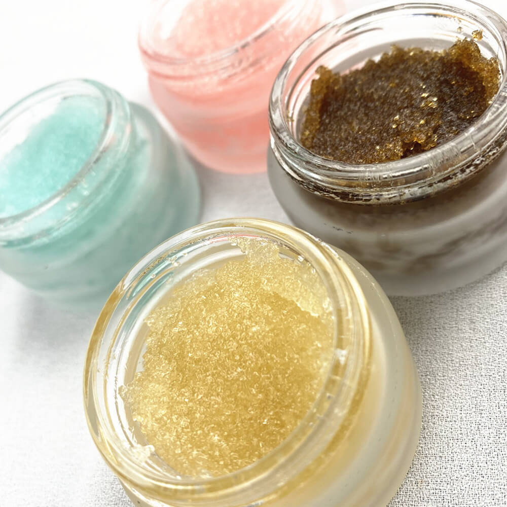 4 color lip scrub exfoliateng nourishing moisturizing lip care